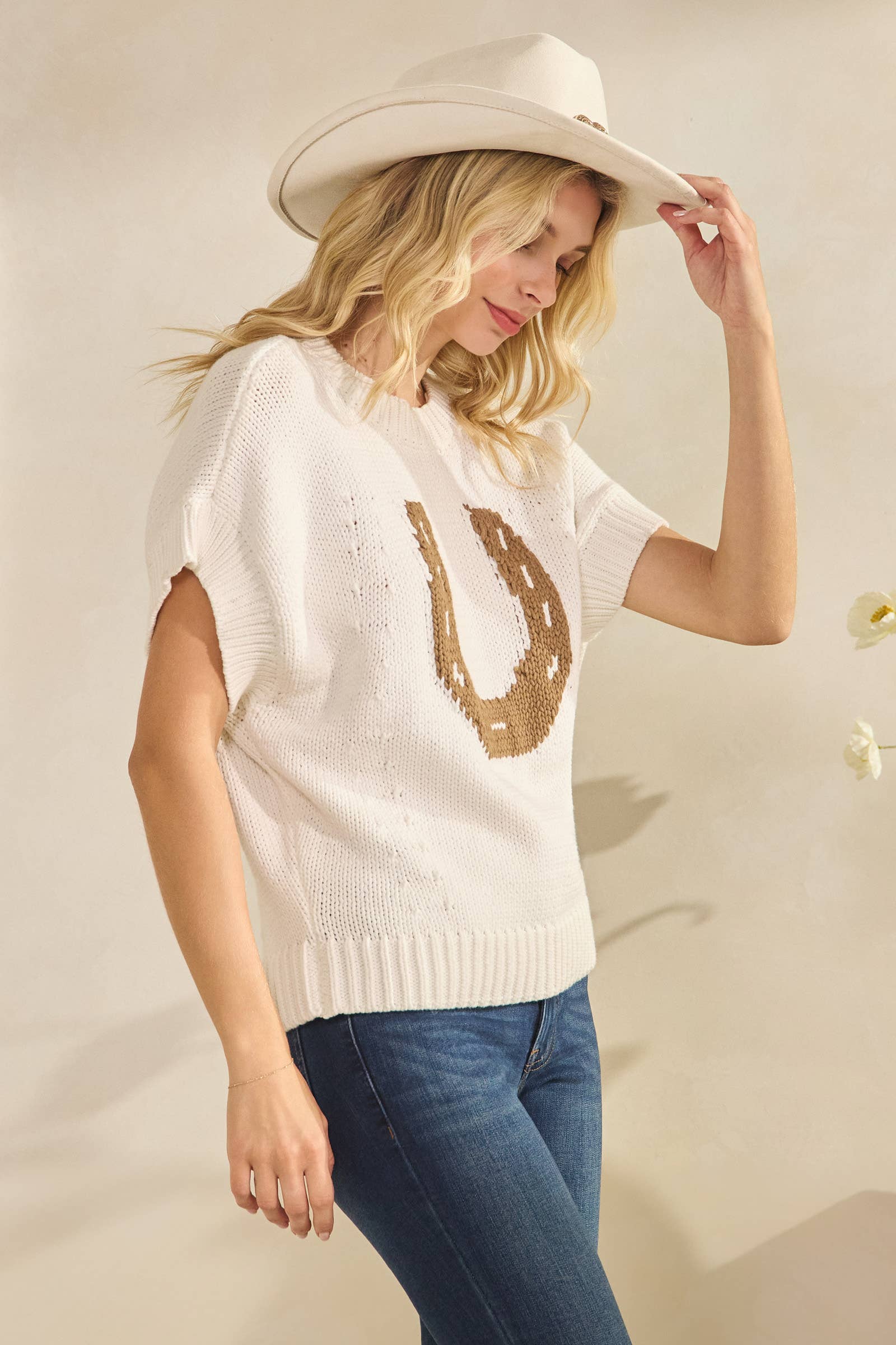 Horseshoe Vest Sweater