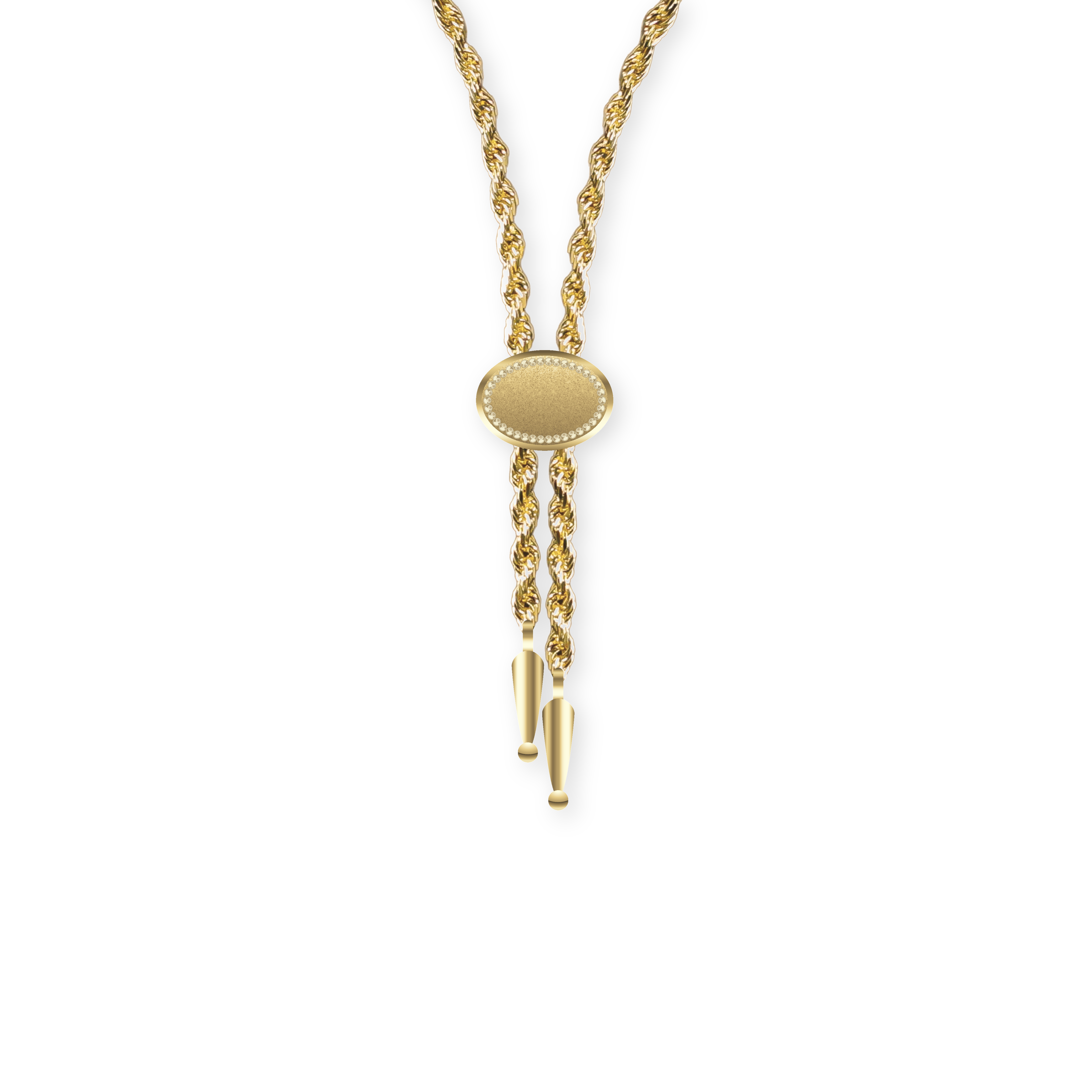 Annley Bolo Tie Necklace - Gold