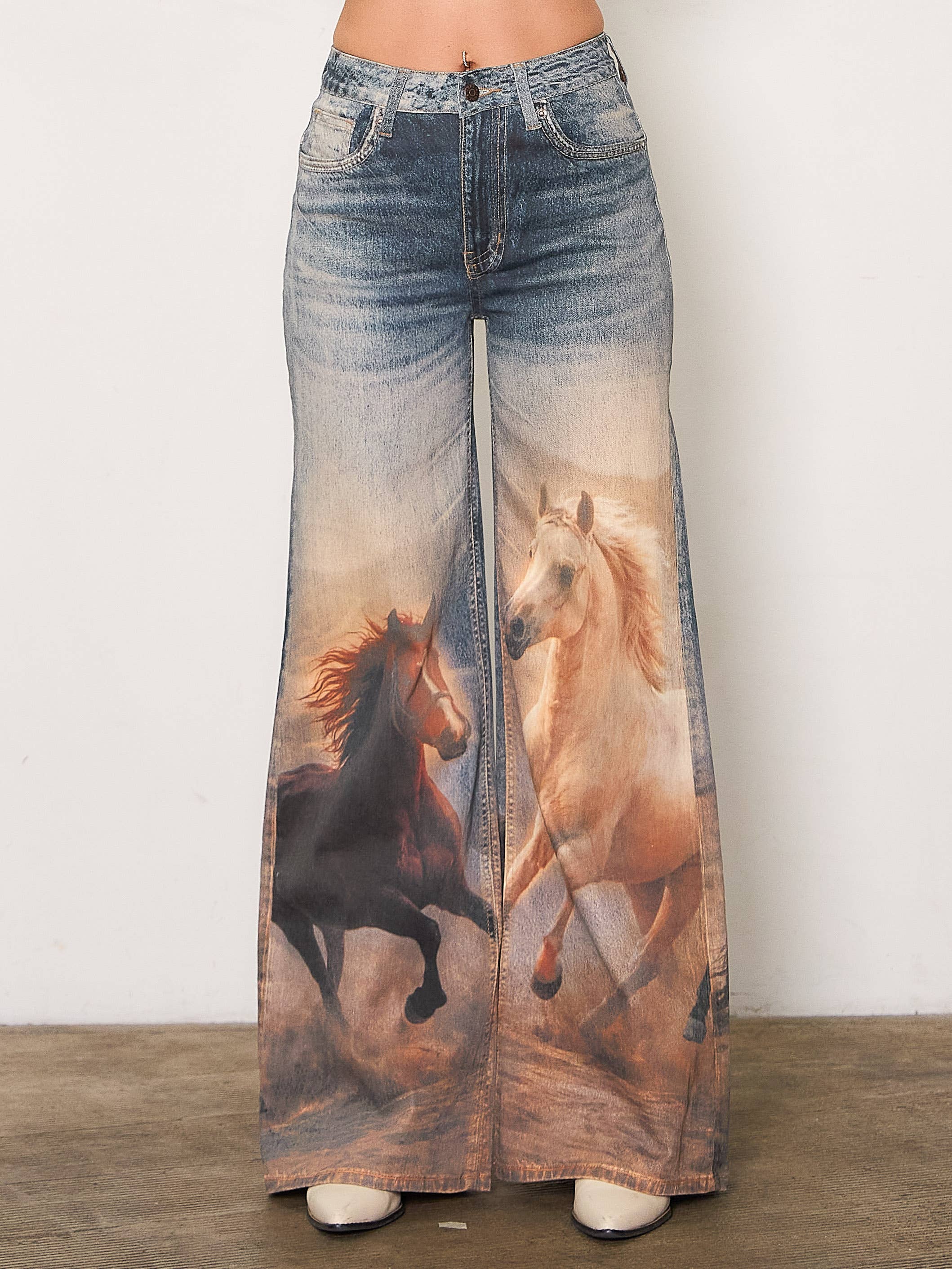 Born to Roam Wide Leg Jeans