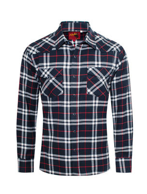 Midnight Trail Flannel Western Shirt