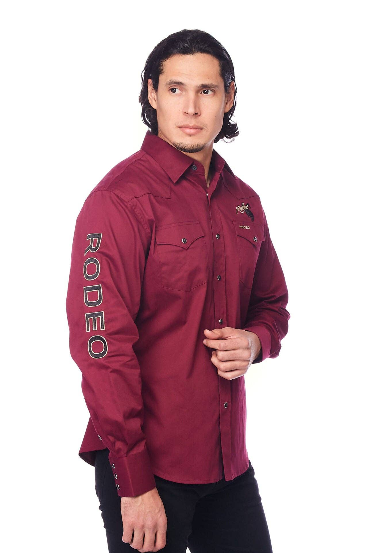 Western Rodeo Burgundy Team Shirt