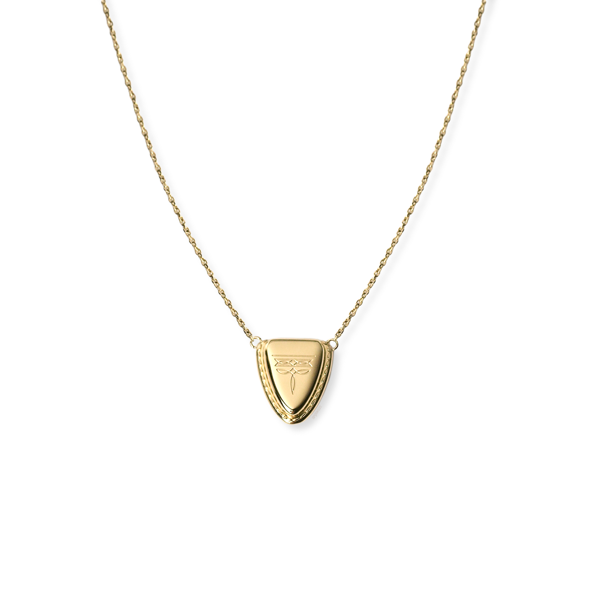 Austin Round Toe Necklace - Gold