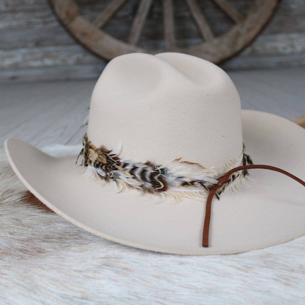 Avalon Western Feather Hat Band