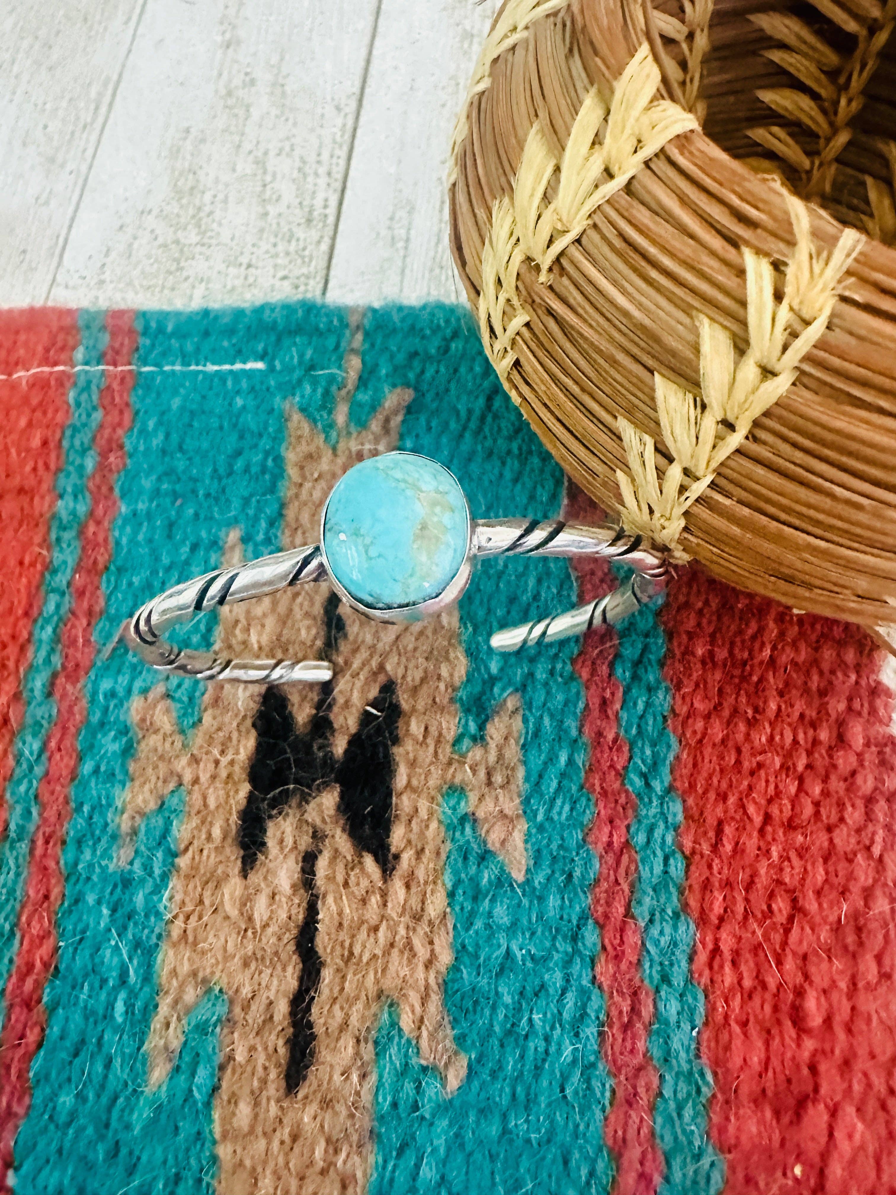 Navajo Turquoise & Sterling Silver Bangle