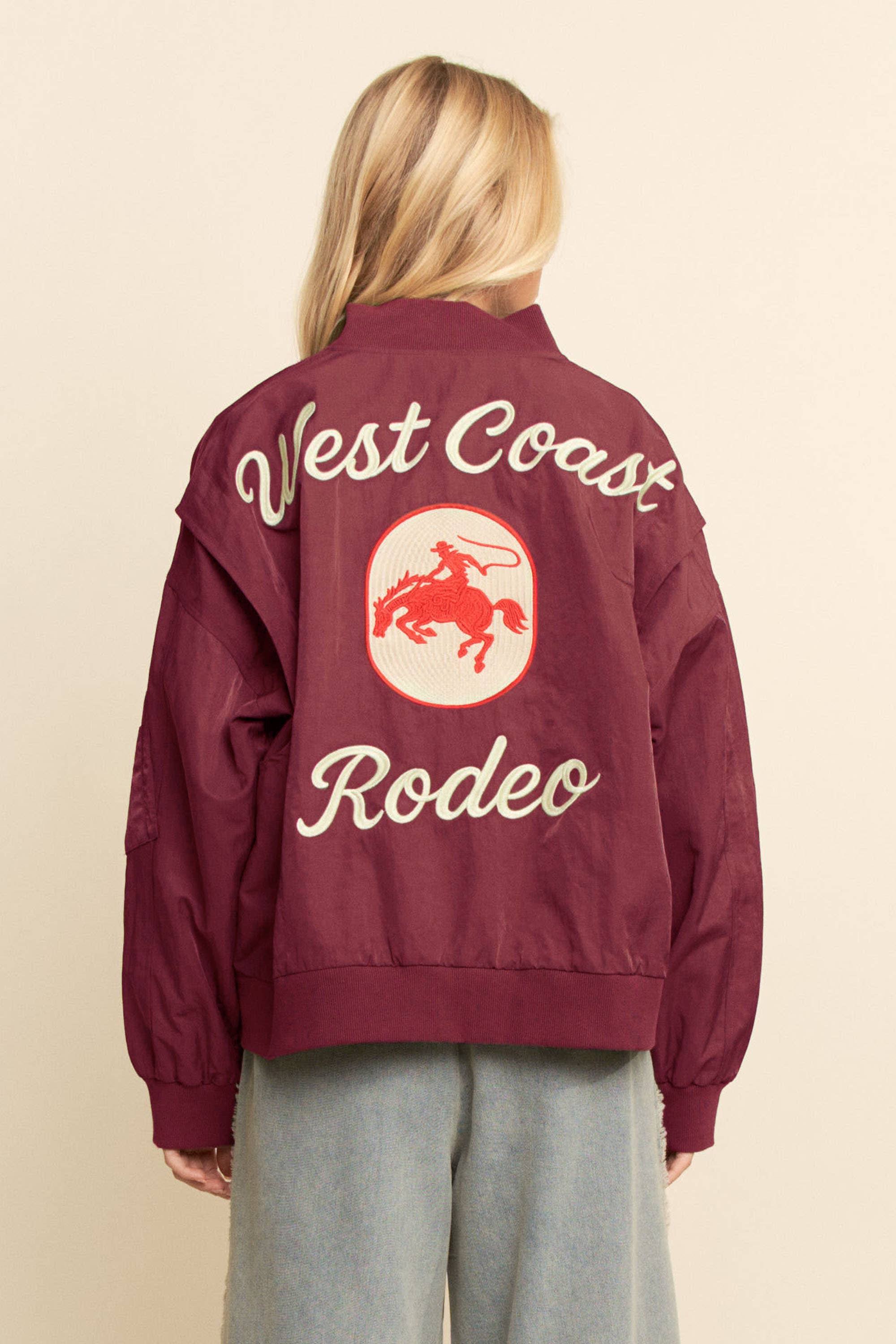 Crimson Sky Bomber Jacket