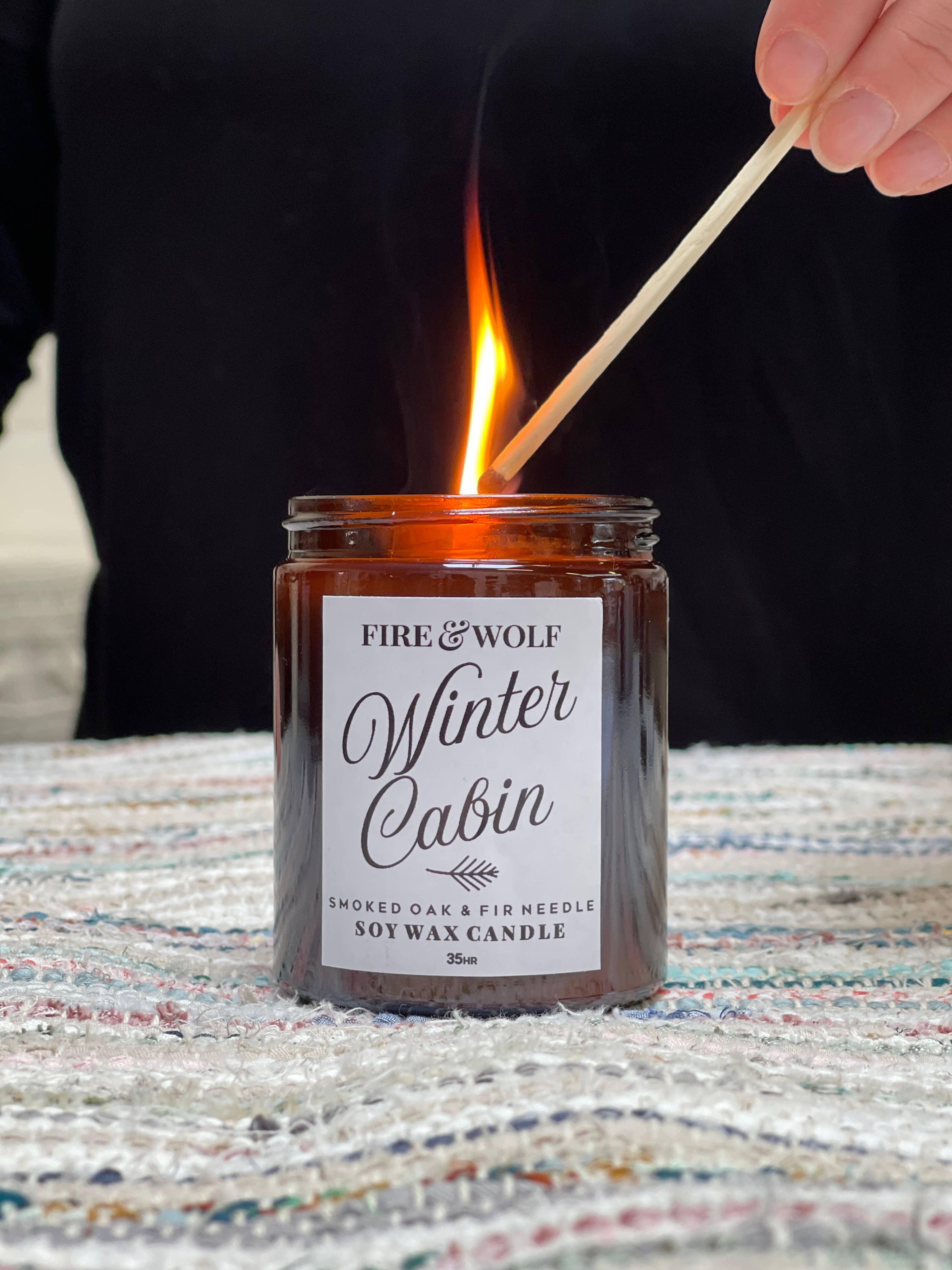 Winter Cabin Candle