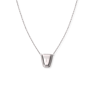 Dallas Square Toe Necklace - Silver