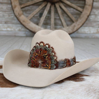 Rowan Western Feather Hat Crown - Small