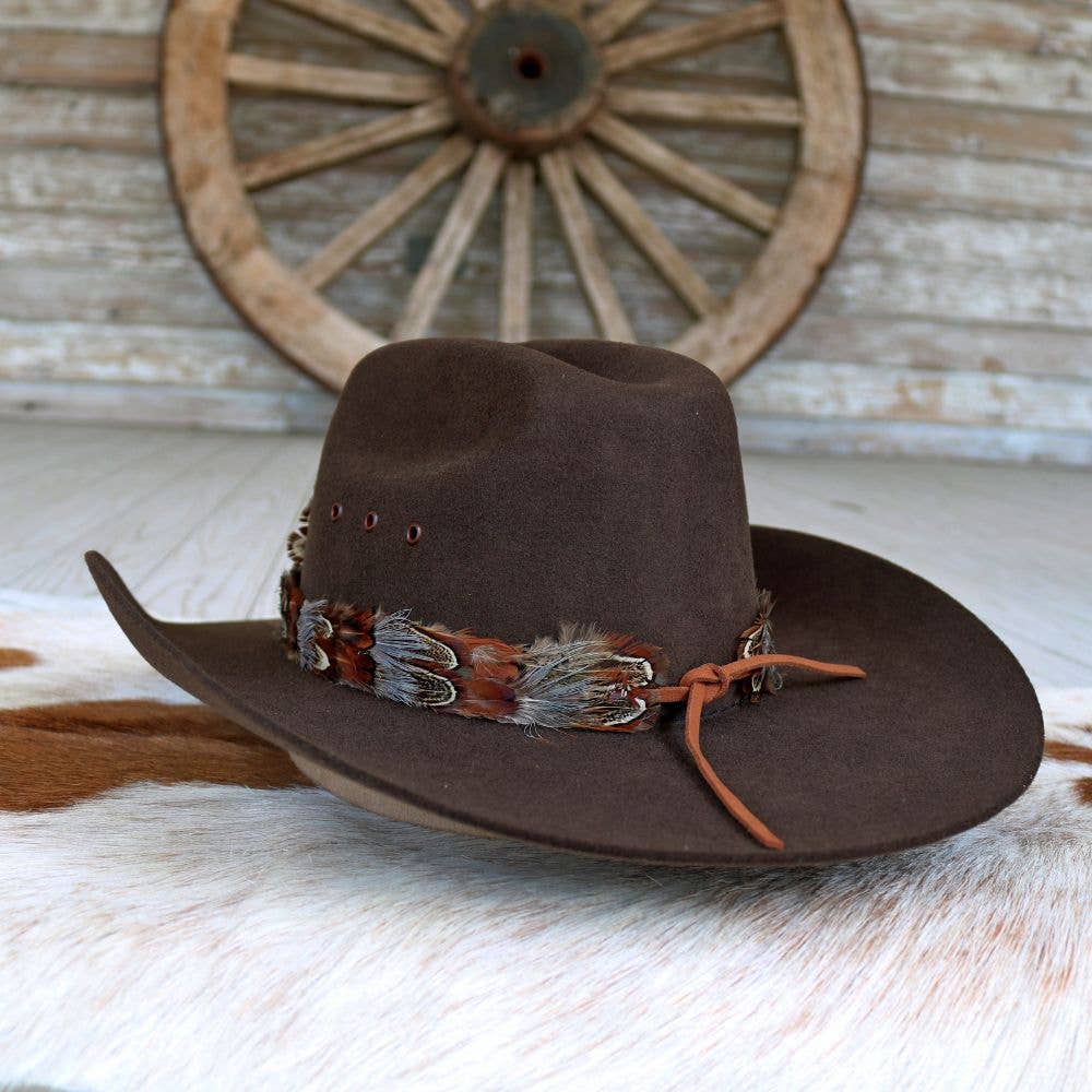 Rowan Western Feather Hat Crown - Small