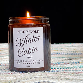 Winter Cabin Candle