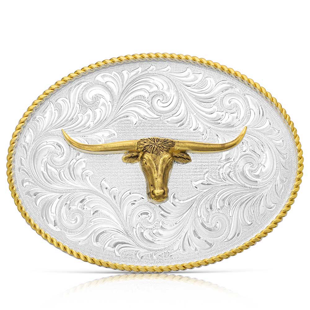 Two Tone Longhorn Buckle