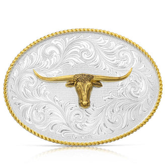 Two Tone Longhorn Buckle