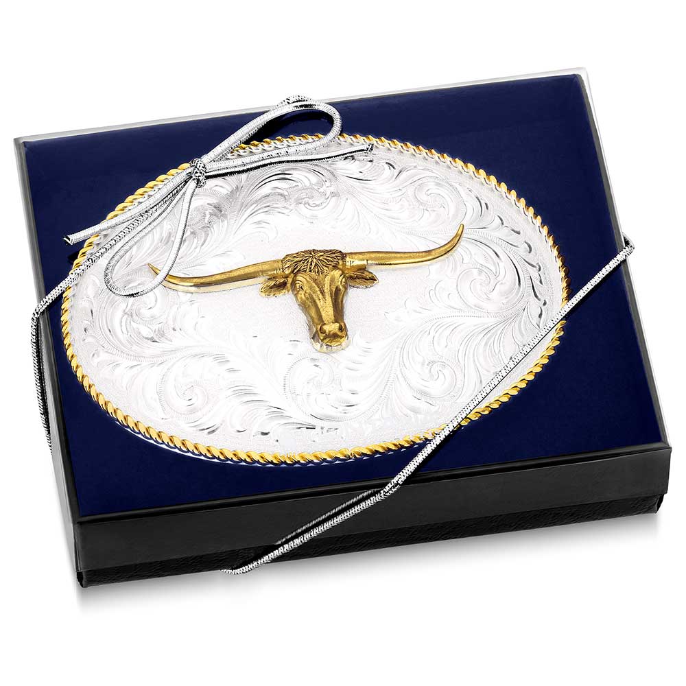 Two Tone Longhorn Buckle
