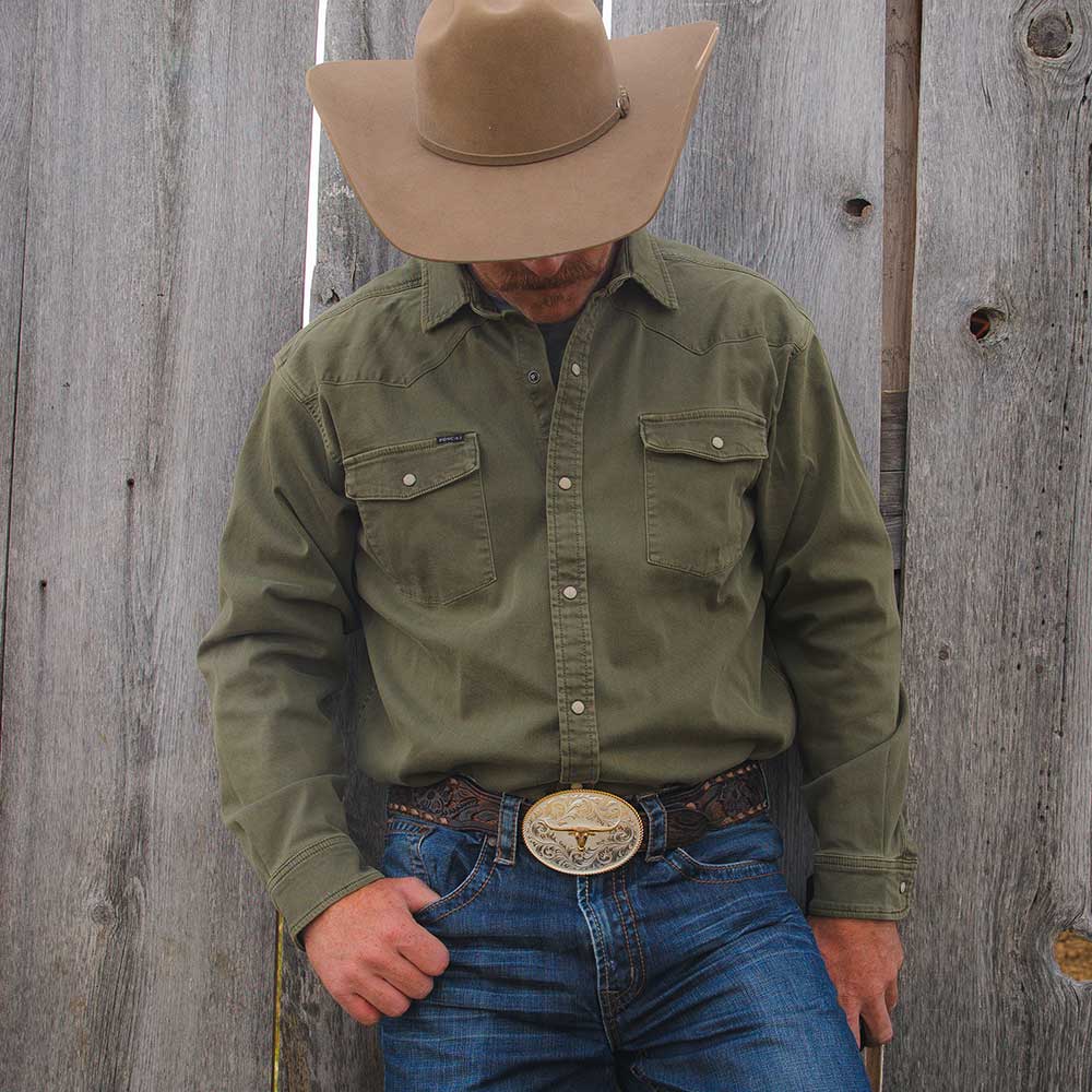 Two Tone Longhorn Buckle