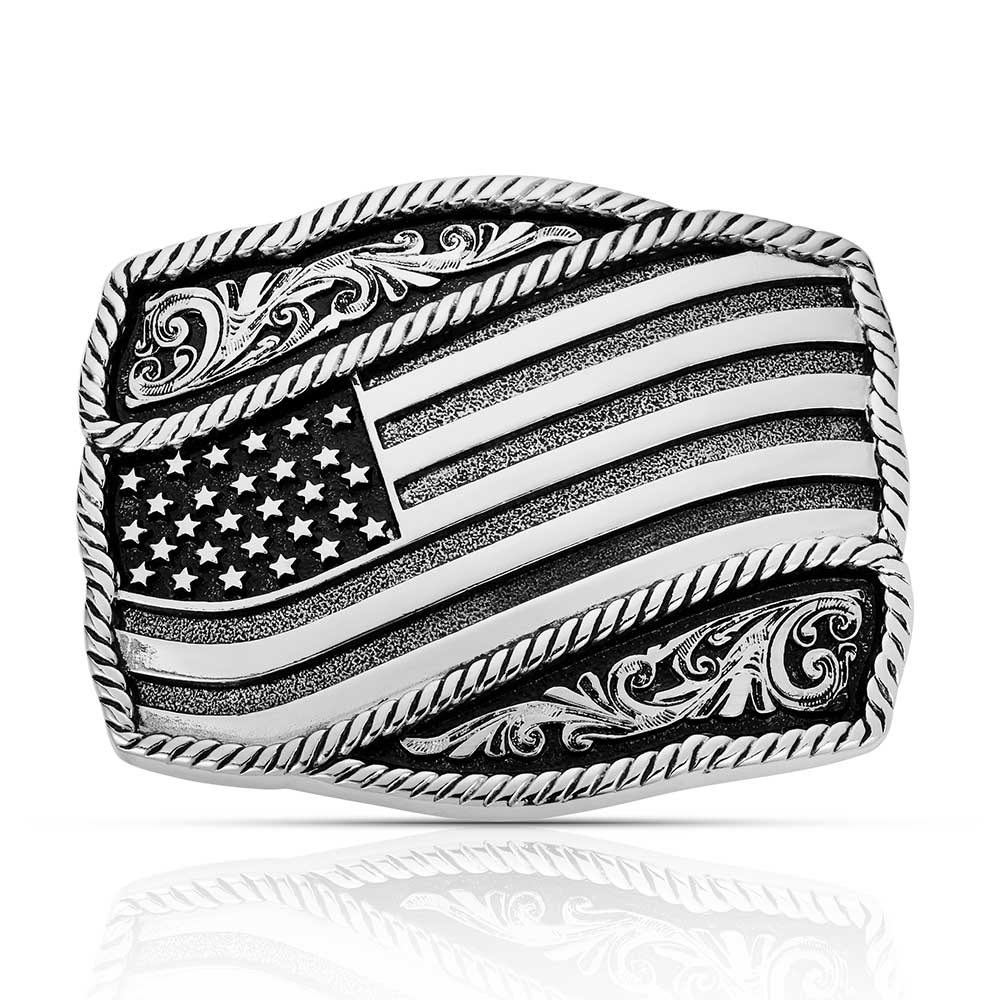 Classic Impressions Waving American Flag Buckle