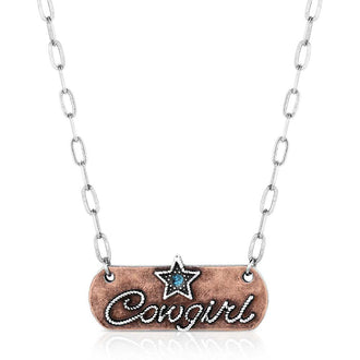 Rustic Cowgirl Bar Necklace