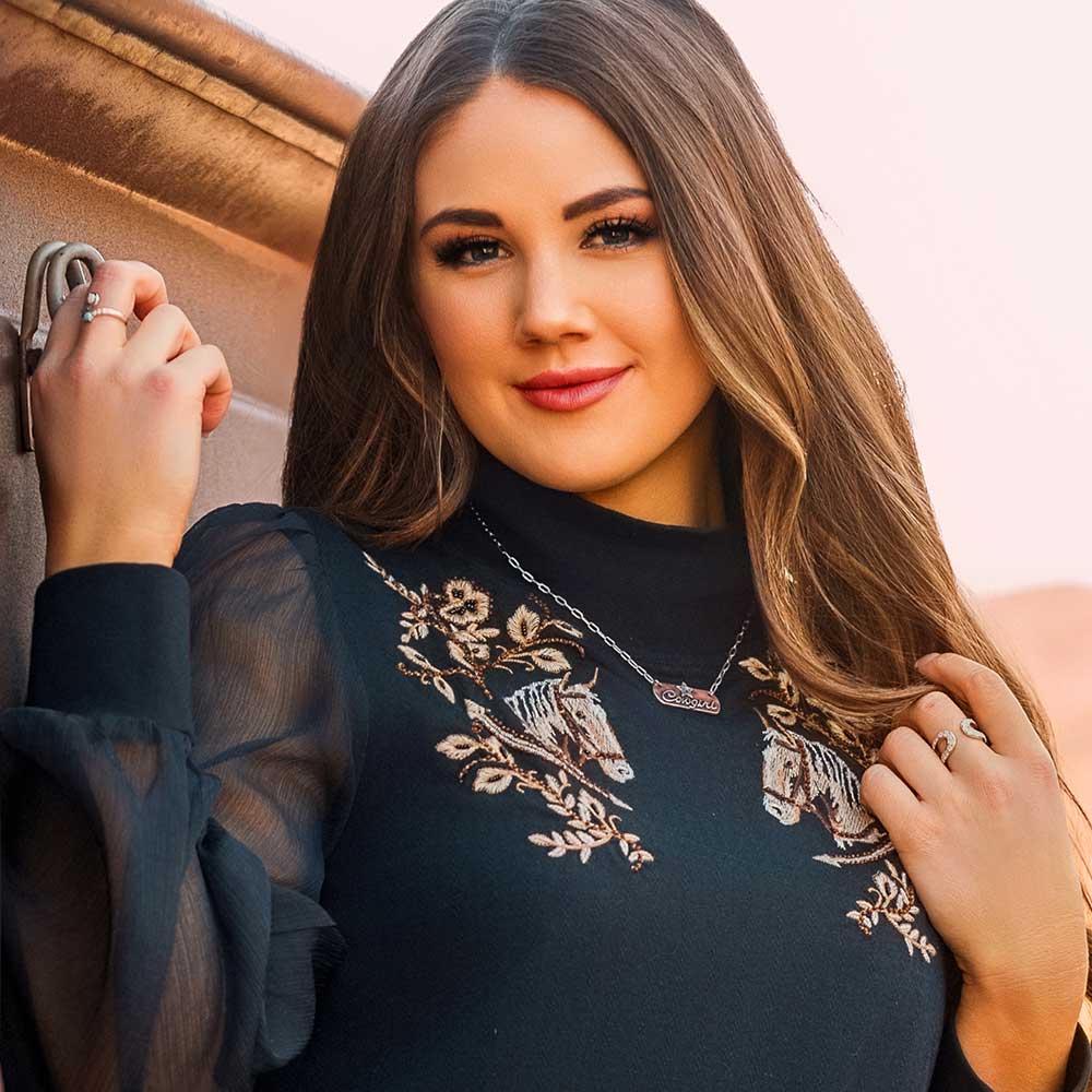 Rustic Cowgirl Bar Necklace