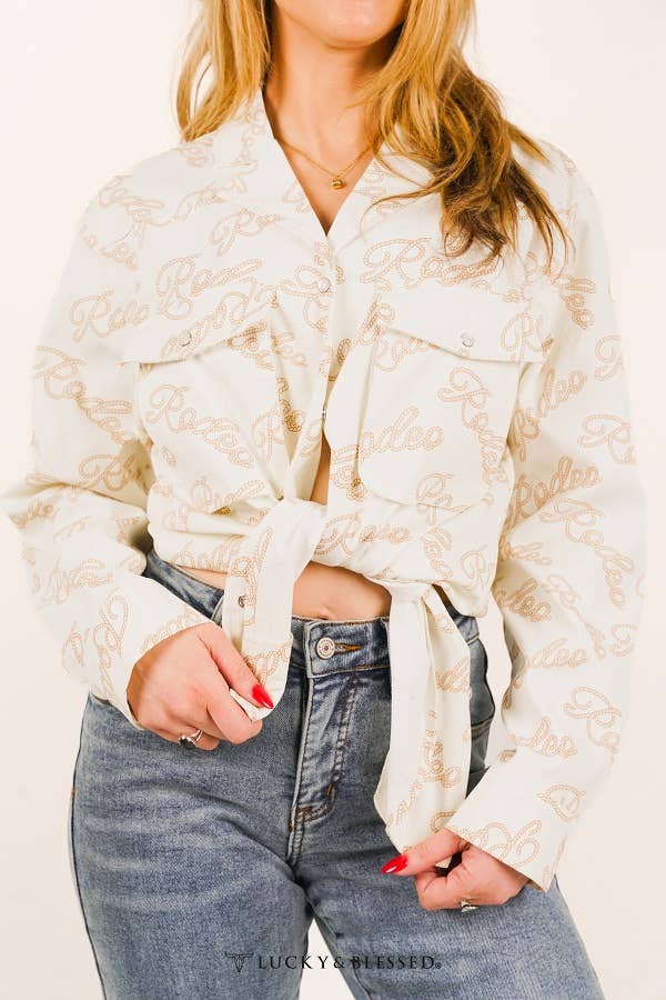 Rodeo Rope Pearl Snap Shirt