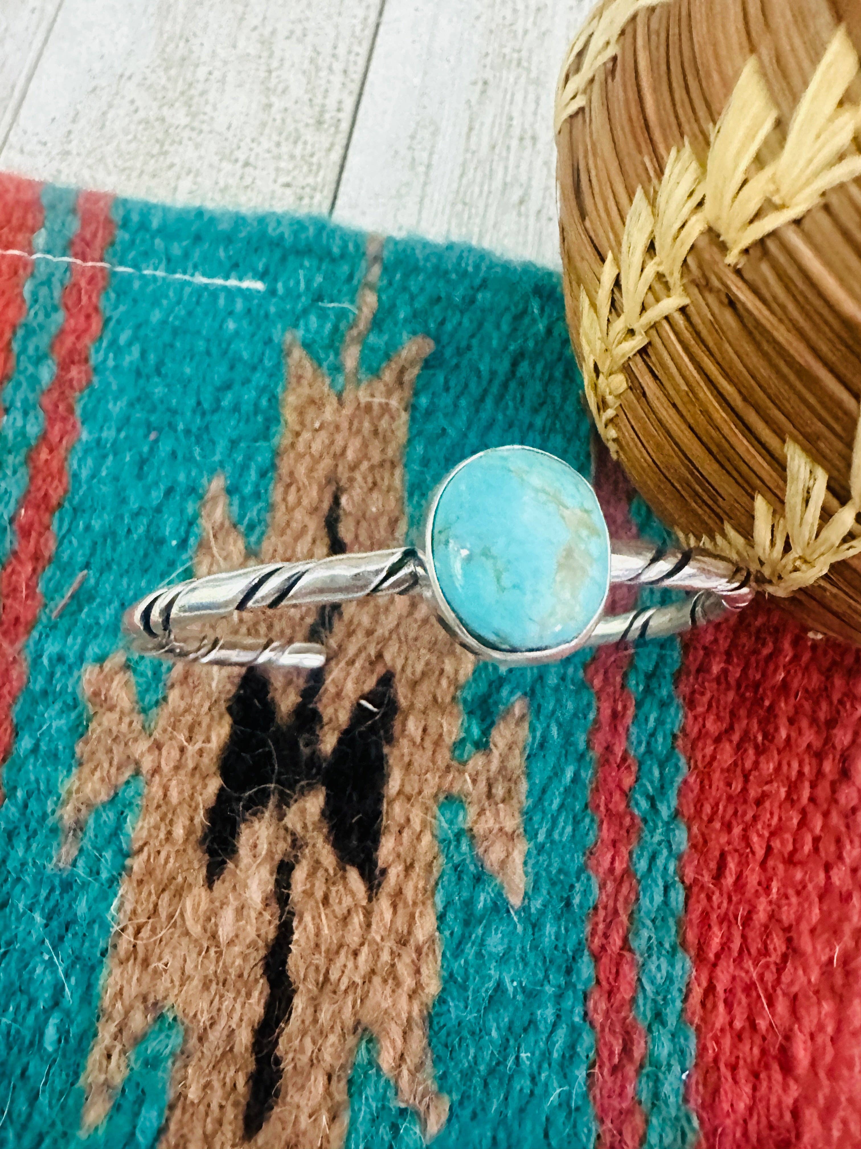 Navajo Turquoise & Sterling Silver Bangle