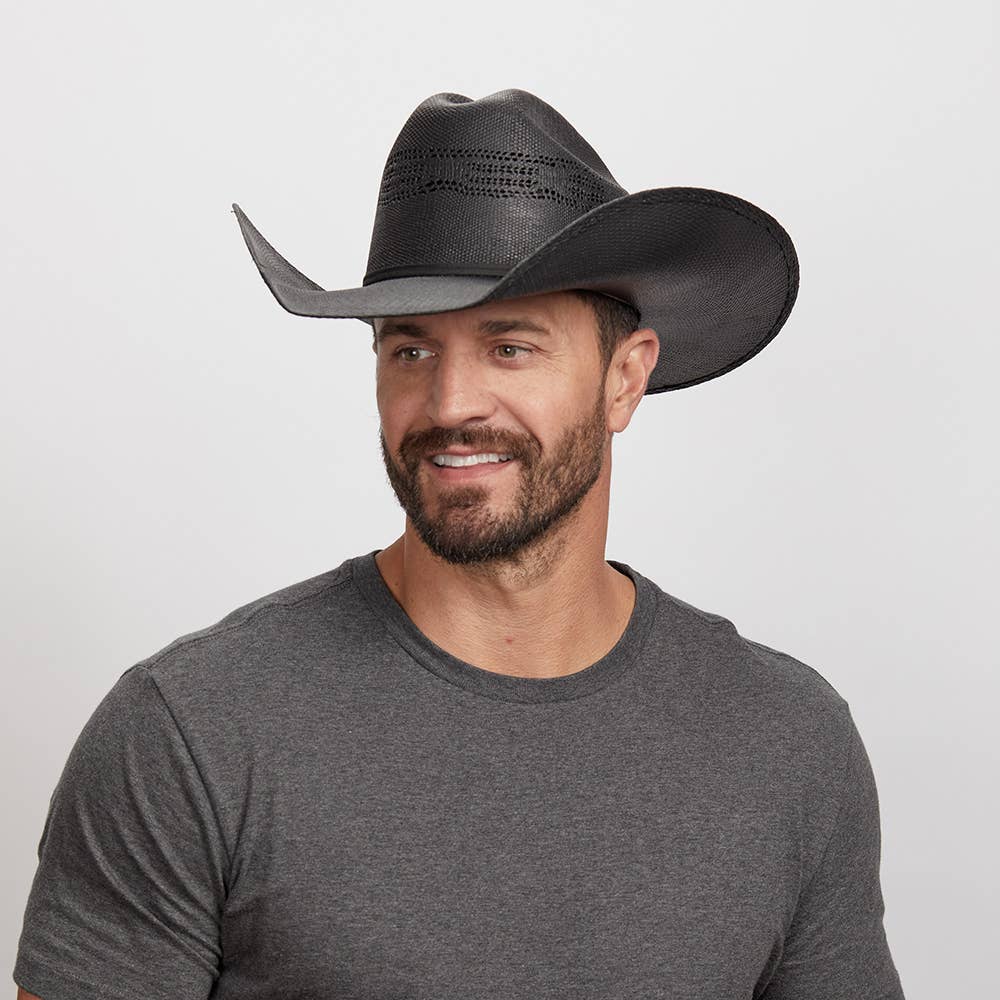 Bozeman Straw Western Cowboy Hat - Cream