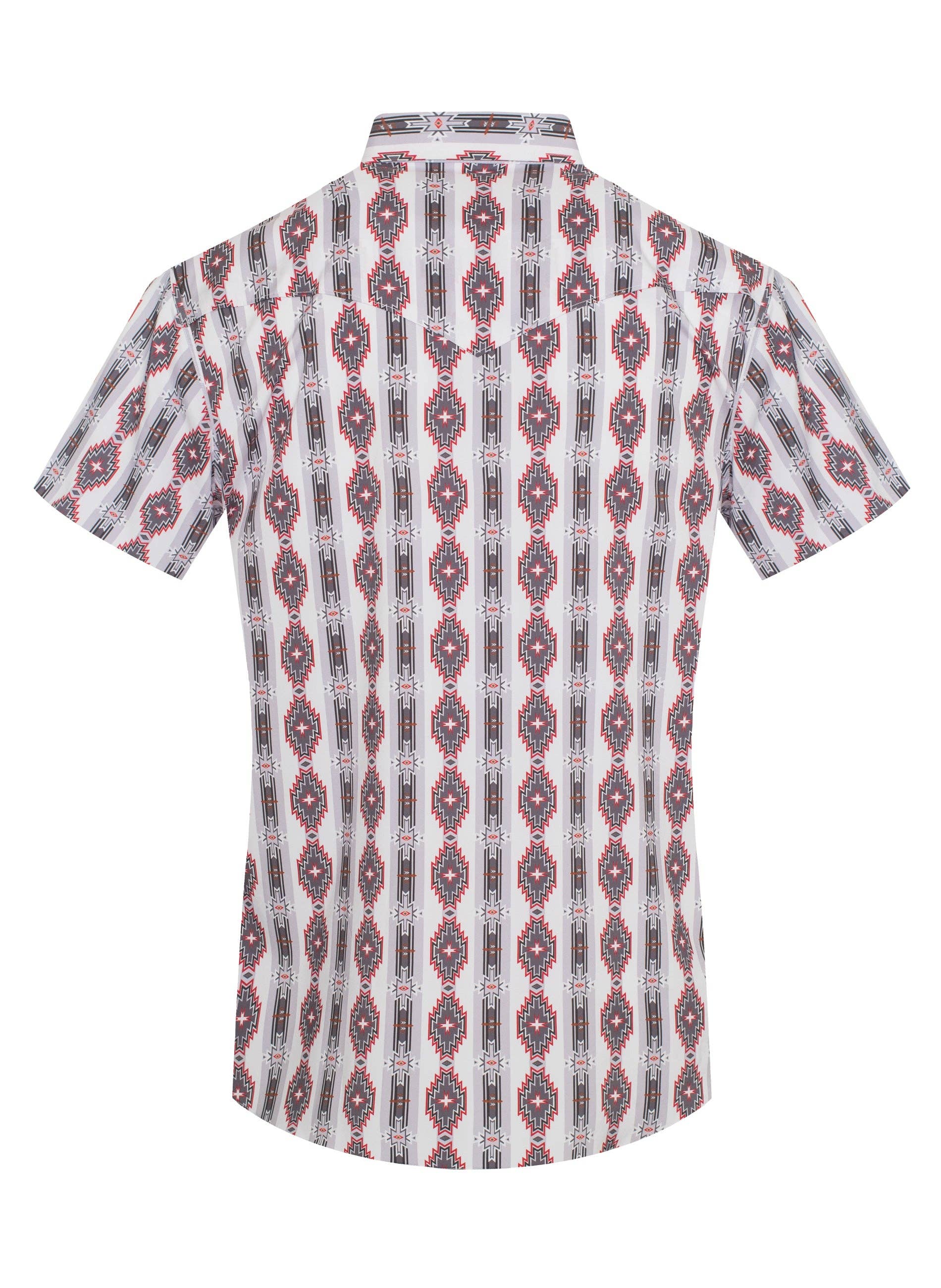 Men's Aztec Print Western Snap Shirt