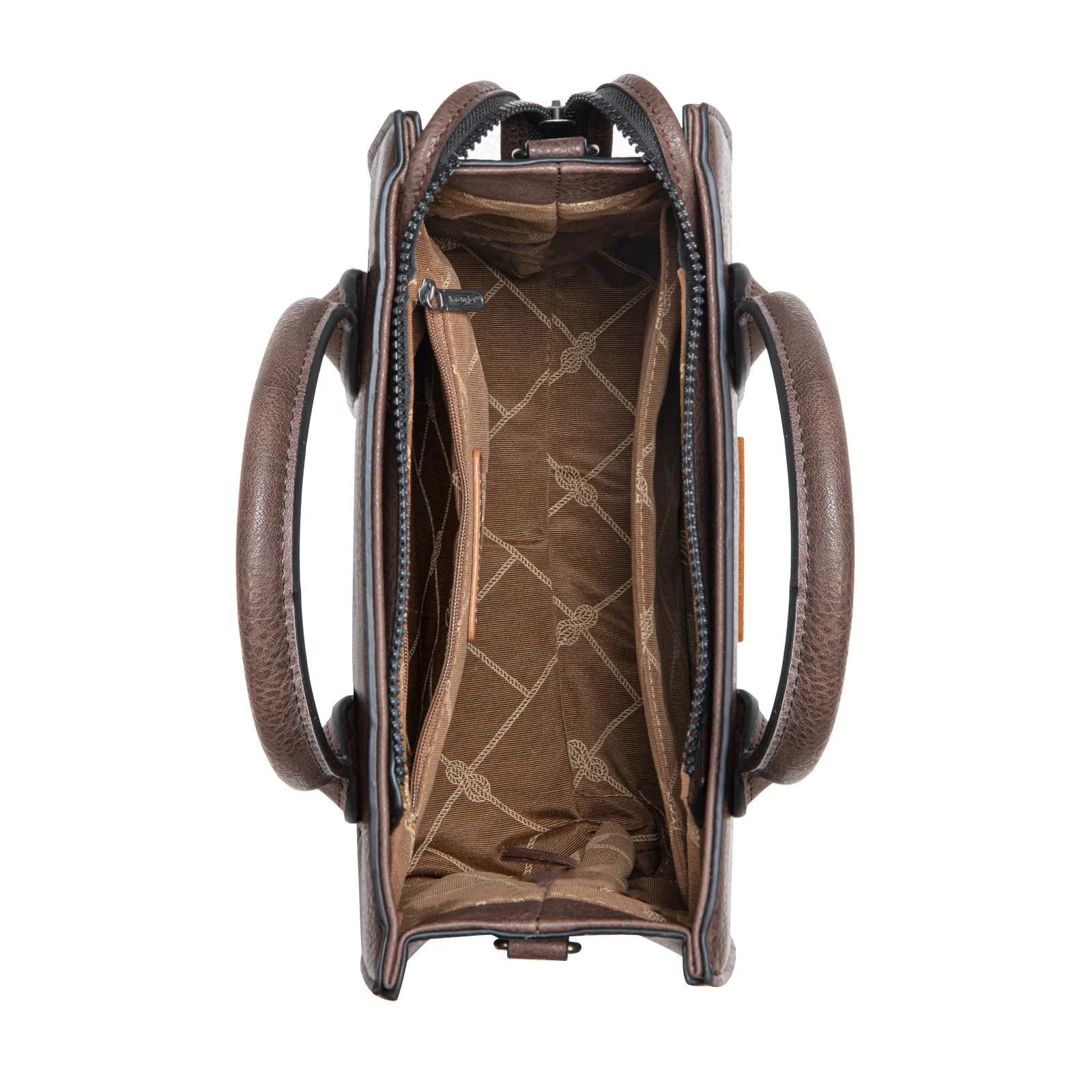 Aztec Pattern Tote - Coffee