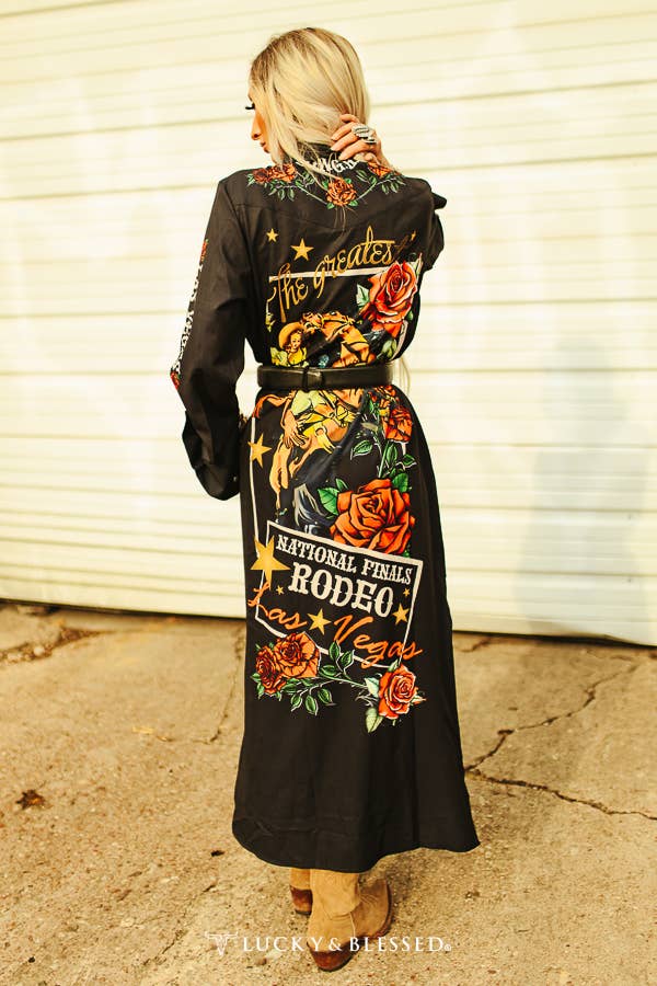 Plus NFR Maxi Shirt Dress