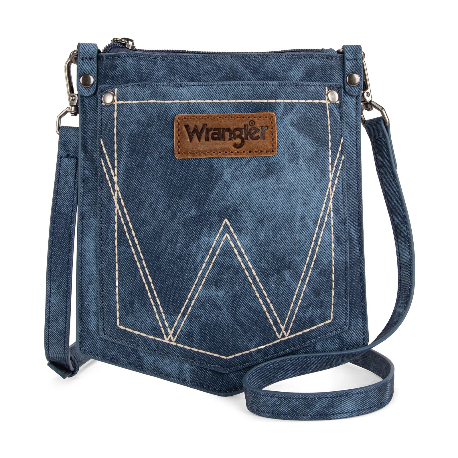 'W' Stitch Denim Pocket Bag - Jean