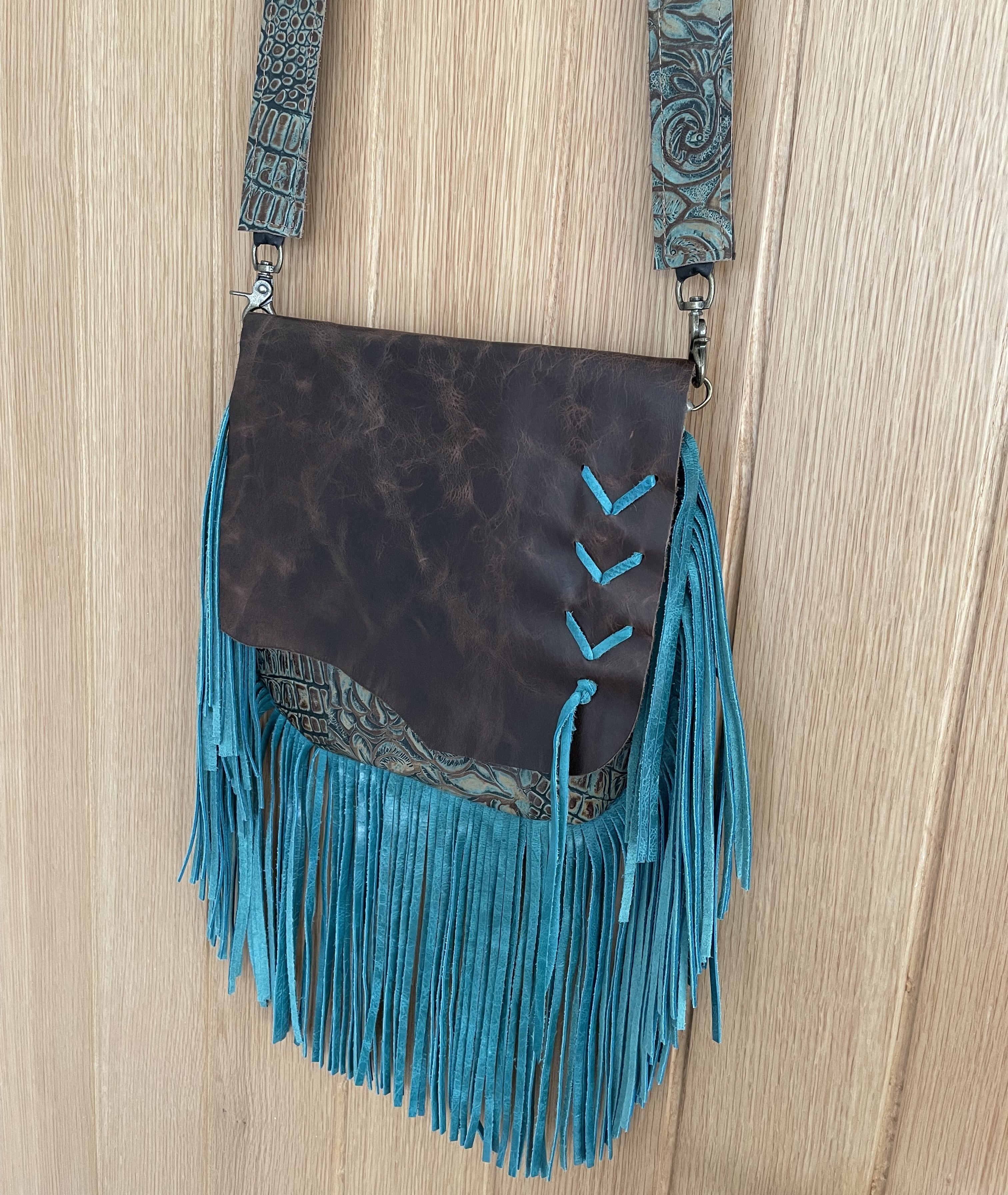 western fringe purse
